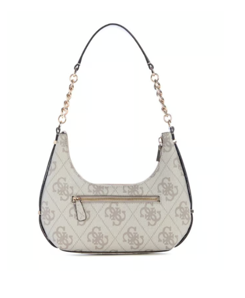 Guess Dark Taupe ERENIA Logo Shoulder Bag