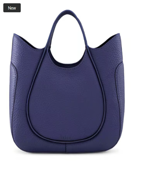 Behno Katrina Series Indigo Textured Small Leather Satchel