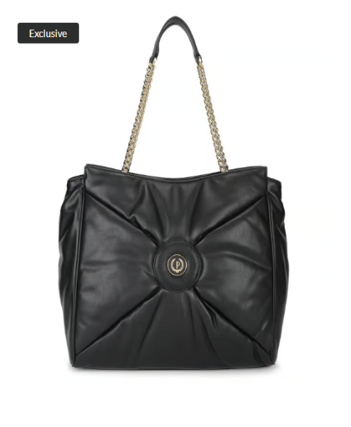 POLLINI Black Large Tote