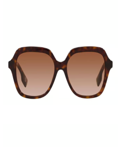Burberry B. LOGO WOMAN Brown UV Protected Square Sunglasses for Women